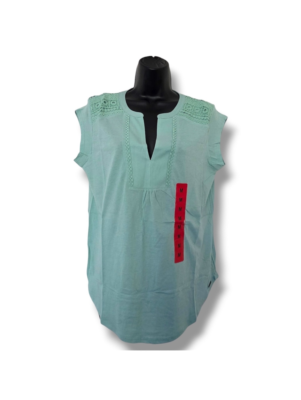 Orvis Women's Green Cap Sleep Anna V-Neck Medium Top